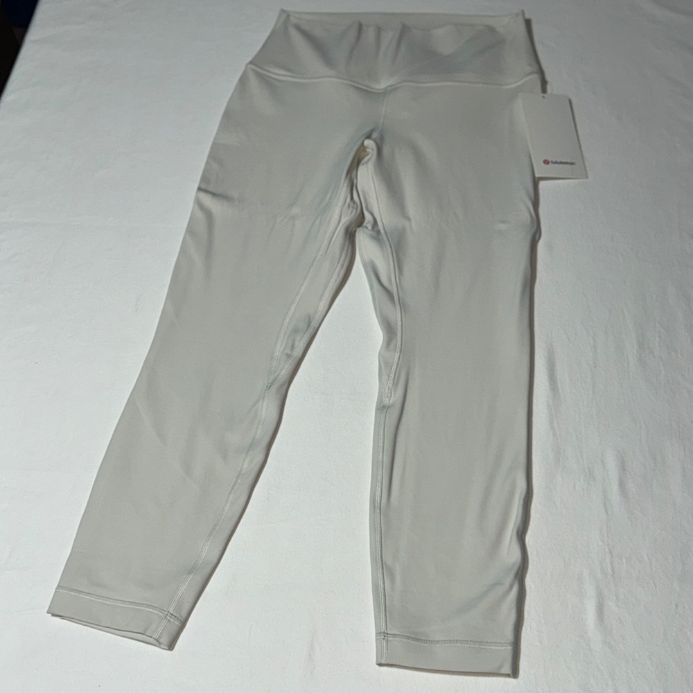 Lululemon Align High-Rise Pant 25" Bone White Leggings Nulu LW5GCBS Size 10 NWT